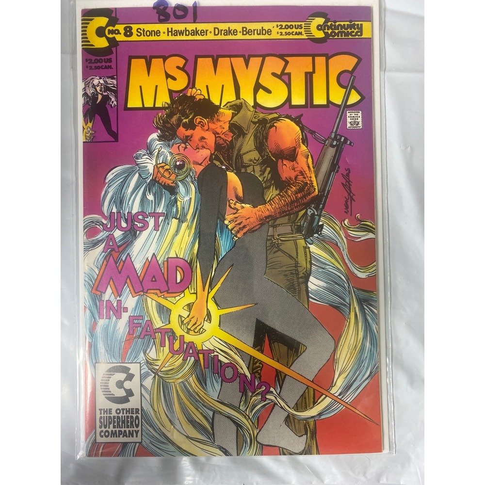 Ms Mystic No 8‎ Continuity Comics Neal Adams Cover Art 1990 Copper Age Superhero